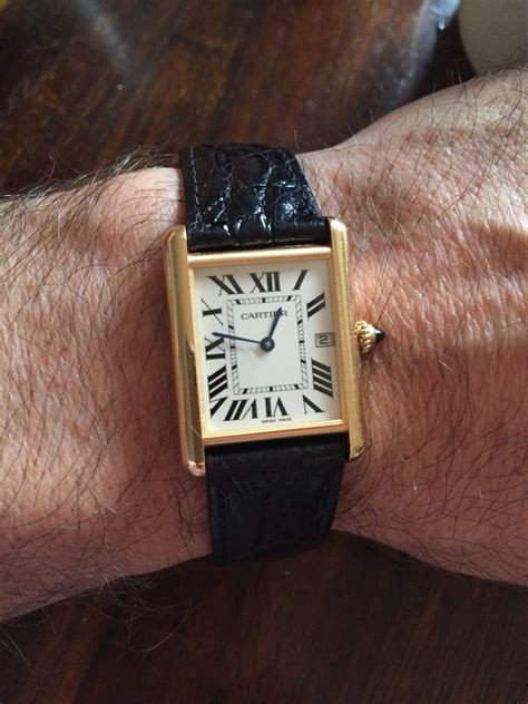 cartier watch mens used - vintage cartier watches for men.